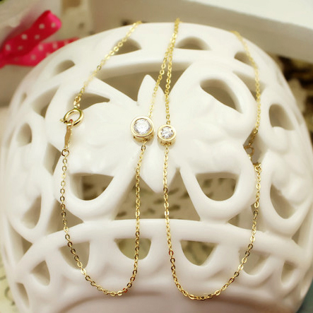 Ruijin original color 14K Gold Bracelet Korea AU58514K gold zircon Bracelet GC7092 goods in stockin the Jewelry/Diamond/Jade/Gold , K gold jewelry, Bracelets category - from Buy2taobao.com to provide professional Taobao agent buy service