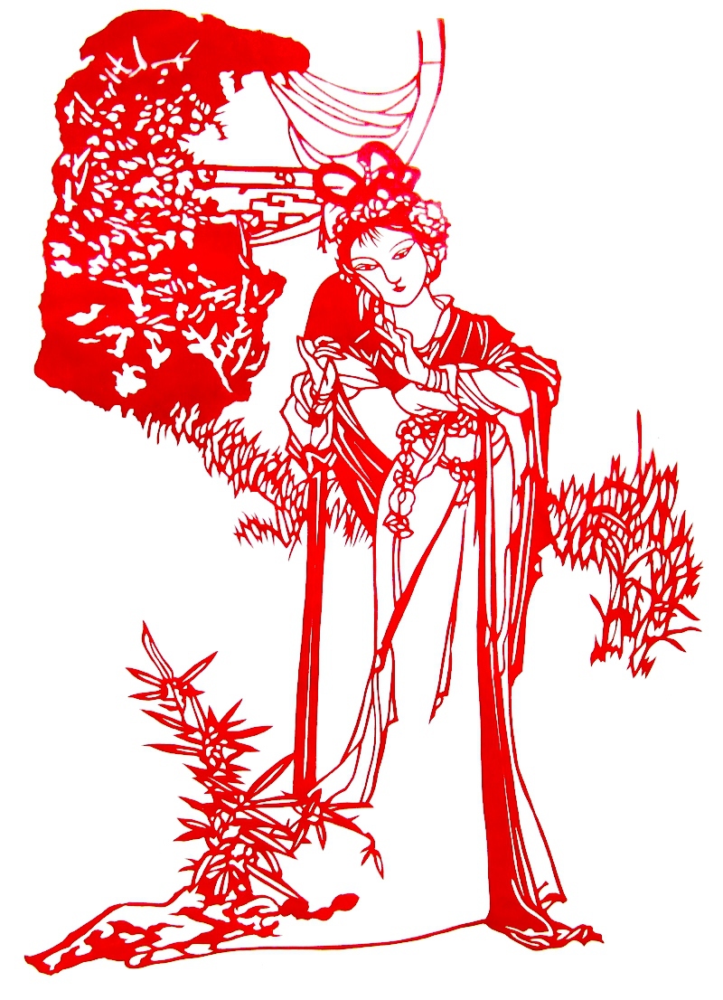 剪纸作品 送老外礼品...