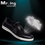 鞋神 Mr.ing经典产品 凉爽【懒人套】透气抗震休闲鞋[Y091]黑