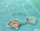 TIFFANY925纯银心形耳环