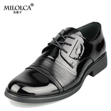 2011正品MILOLCA牛皮男鞋子正装商务皮鞋 英伦男鞋 特价A80-28