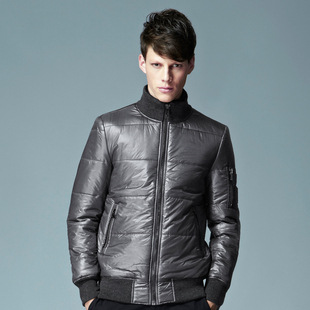  GXG正品秋冬新款男士保暖短款灰色保暖棉袄棉服#14107168