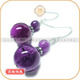 金玉良源水精宫纯天然A级紫晶雪人耳坠