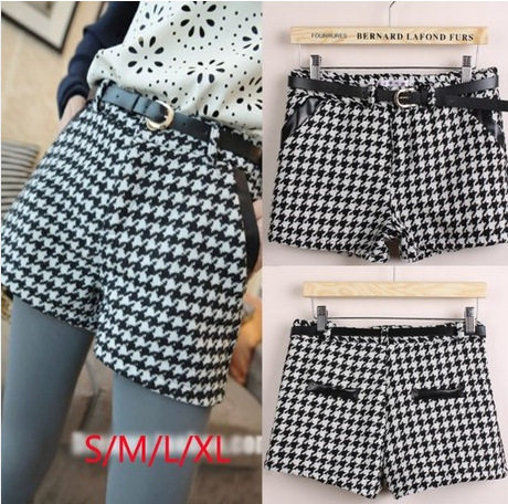 <em>配千鸟格短裤 : 配</em>千鸟格短裤图片及搭配,配千鸟