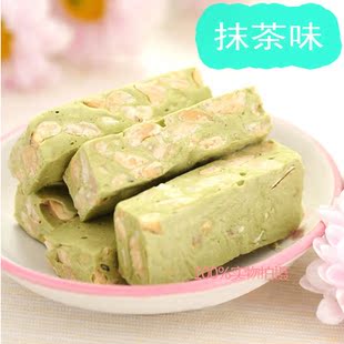  台湾特产小吃糖果软糖手工牛轧糖（抹茶味）进口感好食品休闲零食
