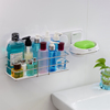 嘉宝吸盘洗手间置物架创意双层沥水，肥皂盒壁挂卫生间浴室收纳架