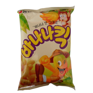  四皇冠信誉 韩国零食 韩国膨化食品 农心香蕉玉米条50克
