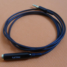 Philips/飞利浦 全新原装 耳机延长线 3.5接口 高弹软线 黑色限量