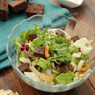  新鲜沙拉黑色布朗尼配蔬菜新鲜营养健康开袋即食 3包包顺丰