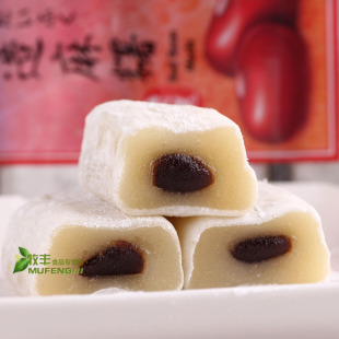  台湾进口糕点 雪之恋 三叔公手造麻糬/麻薯红豆味手工制造180g