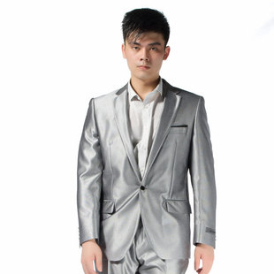  利郎 春季西装套装 休闲时尚亮面西服套装 1CXF031Y