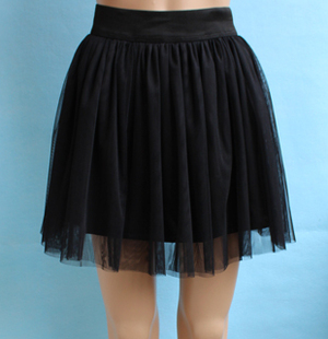  包邮新款春夏女韩版蕾丝短裙网纱裙子蓬蓬裙百褶半身裙打底高腰裙