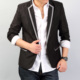 2012新款春装男装春装外套 修身版型 日常休闲小西装/西服#920