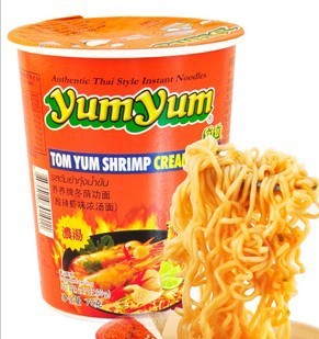  养养牌冬阴功面 杯装泡面 酸辣虾味浓汤面70g