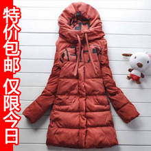清仓包邮2011羽绒服新款正品代购冬装厚外套女清仓羽绒服女中长款
