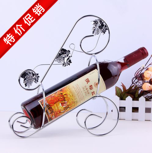 【皇冠特价】不锈钢 红酒架 枫叶葡萄 个性 创意酒架子 简约 大方