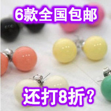 韩国小饰品 日韩版多种颜色糖果耳钉 耳环 批发