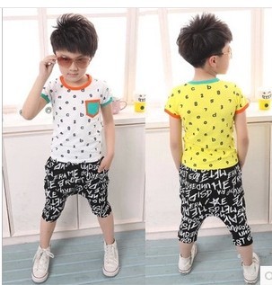 童装韩版中小童男装运动夏装 2014男童夏季儿