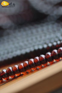  流光琥珀 4mm 5mm 6mm 7mm 葡萄酒红色 天然血珀 算盘珠/散珠