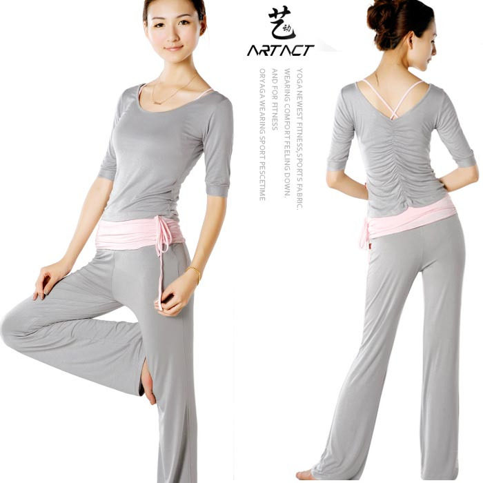 瑜伽服套装正品艺动瑜珈服健身服冬夏两穿2019粉+2020+8016