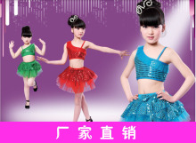 儿童芭蕾舞裙 舞蹈演出服 表演服装拉丁批发舞台服XC-013