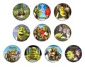 SHREK 4 Forever After pin BADGE SET (1) 3.2cm 怪物史莱克襟章