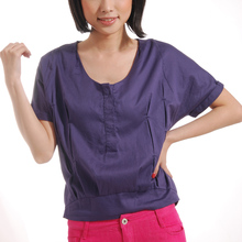 2010夏季/热卖新款女装/淑女屋风格/纯棉短袖休闲/套头衬衣/衬衫