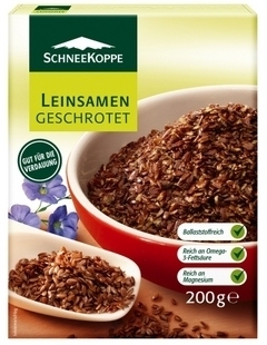  2盒包邮德国进口诗尼坎普亚麻籽片 补充膳食早餐即食幼儿孕妇首选