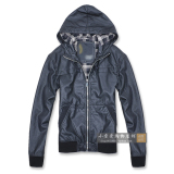 奇缘服饰2010秋冬新款原单正品连帽款皮夹克