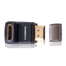 Choseal/��Ҷԭ Q-338B HDMI��ת��ͷ 90��ֱ��ת��ͷ ��תĸ