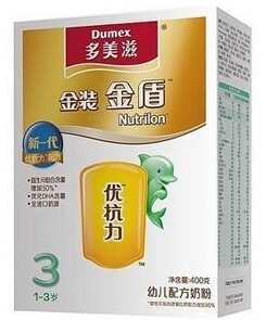  Dumex/多美滋 金装金盾贝护 3段400g/盒 幼儿配方奶粉