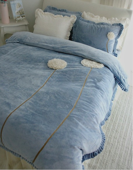 四件套冬季短绒床上用品...