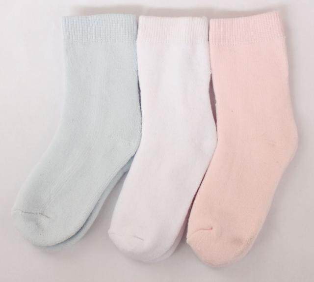 外贸冬季保暖全棉内毛巾婴儿袜0-4岁底长9cm-11cm尺码微瑕疵