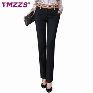  YMZZS 秋装新品韩版微喇休闲西裤 女裤 OL显瘦修长秋裤 裤子