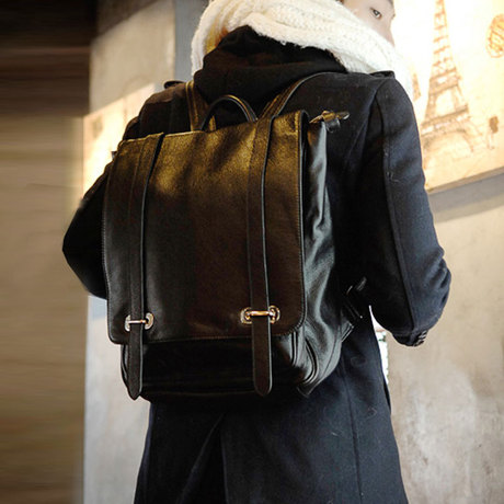 韩国2014新款背包 真皮双肩包男士韩版牛皮复
