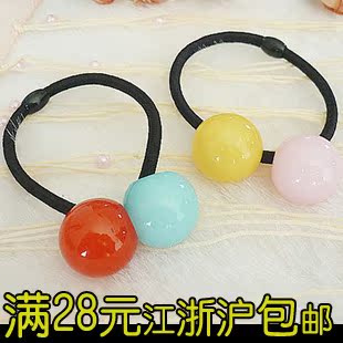  韩版 儿童饰品 宝宝头饰 发饰 亚克力 圆球 彩珠糖果 发绳 发圈