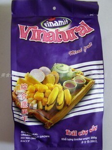 年货零食品 越南进口 AK皇冠 综合蔬果干250(270)克 10包北京包邮