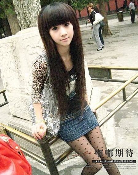 新款 可爱<em>女生</em> 齐刘海长直发 平刘海 齐<em>流海</em> 假