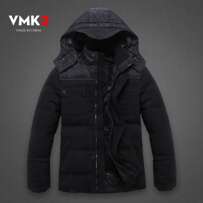 V.MK2男装冬装新款加厚<em>毛呢夹克</em>修身<em>短款外套</em>