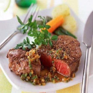  【联豪食品旗舰店】超值牛排（嫩肩牛排）130g  牛肉赠送酱料黄油