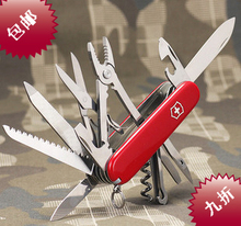 原装正品 瑞士军刀 维氏/91MM /工匠 1.3773（红）礼盒套装[包邮]