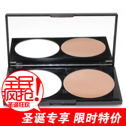 【粉质超细腻】Balala 双色修颜饼/修容粉饼/瘦脸/高光 双修