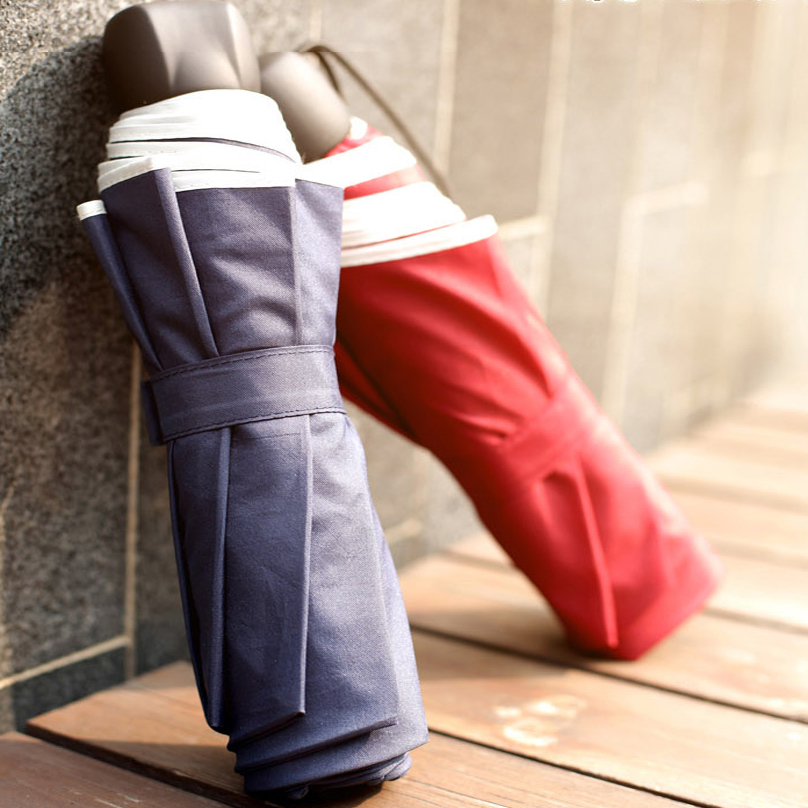 SAIVEINA 经典折叠晴雨伞 三折手开晴雨两用伞 强力拒水雨伞 包邮