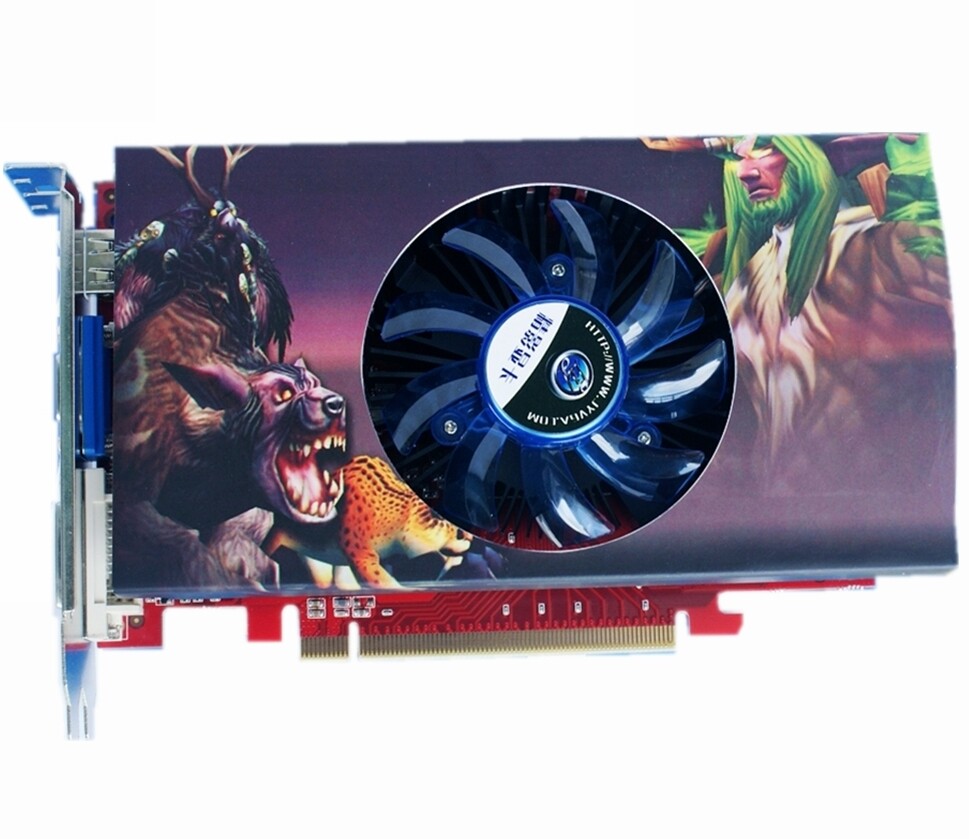 商城正品 精影 9600GT 512M精钻版256BIT HDMI DDR3全新原装显卡