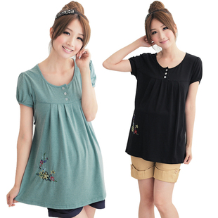 Yi Xiuge maternity dresses summer pregnant women in Korea Edition new loose women t-shirt shirt 6,064