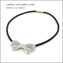 [Original] Chanel cristal swarovski mariposa collar de diamantes modelos blanco / conjunto de collar