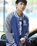 bechance 2012学院风男装双面穿 春装情侣装 棒球服 外套夹克衫