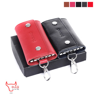  2件包邮 韩版女士真皮钥匙包 牛皮男士款汽车钥匙扣正品锁匙扣