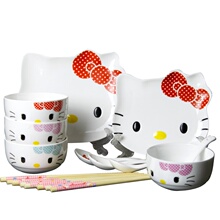 �ؼ� hello kitty�Ǵɿ�ͨ��ͯ�;� �������մ�����װ 14ͷ���װ