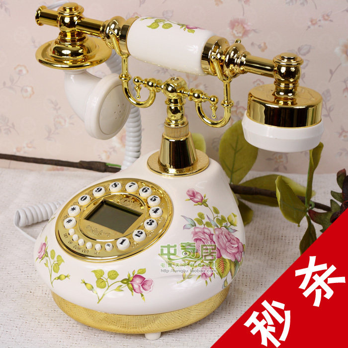 新款【秒杀】陶瓷仿古电话机/欧式田园电话机/复古电话机T228